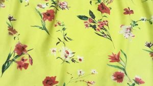 Formal Printed Women Yellow Top