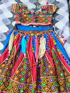 Vibrant Embroidered navratri lehenga choli