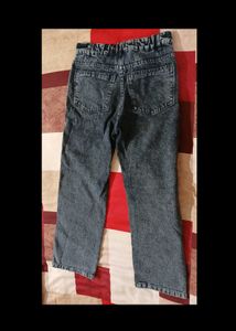 Vintage Wash Straight-Leg Jeans | Blue-Grey Denim