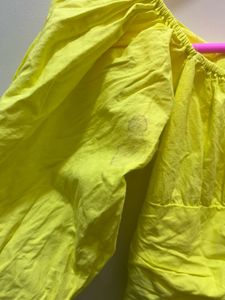 🍋lemon yellow short dress