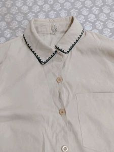 Stylish Shirt with collar Thread work ✨