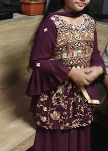 Elegant Purple sharara set