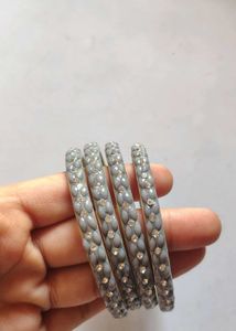 All Colorful Rhinestone Bangles Set