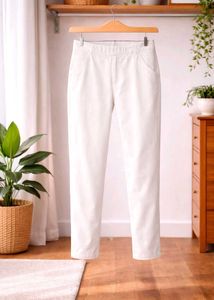 Classic White Straight Leg Pants