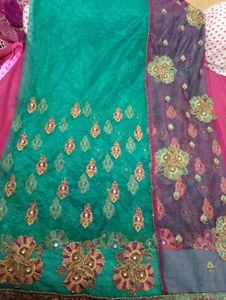L LookADIRb net saree with superb contrast wit