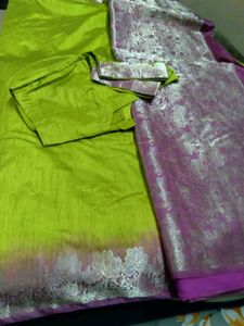 Beautiful Silk Saree with Ready Blouse