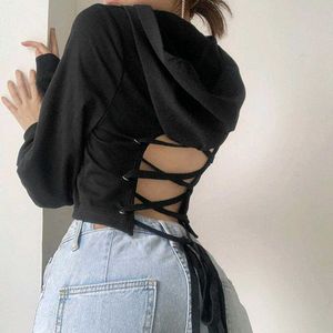 Black Corset Hoodie