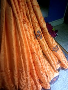 NEW Saree Full Embroidery Work