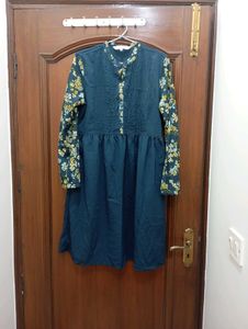 Bohemian Floral Print Gown