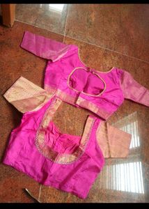 Beautiful Pink Banarasi Saree