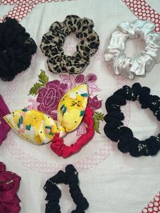 Set of 8 Hair Scrunchies
