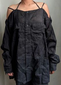 Sleeveless Button-Down Dress