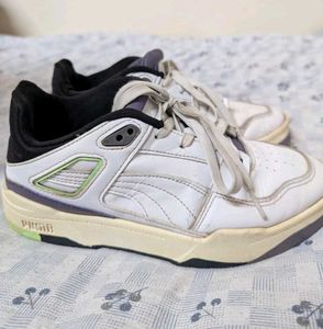 White Lace-Up PUMA Sneakers
