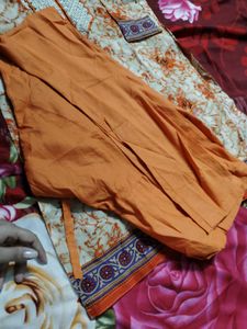 Beautiful Orange Printed Kurta