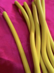 Yellow Foam Hair Rollers Set