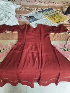 Maroon Embroidered Kurta Set with Dupatta
