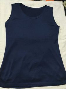 Navy Blue Sleeveless Top