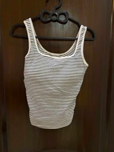 SAVANA Freesize Padded Striped Tank Top