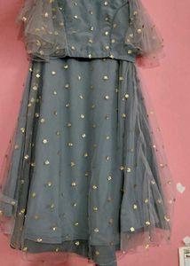 Elegant Grey Dress.