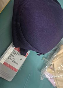 New Dark Blue Padded Bra