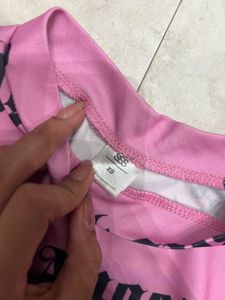 Pink "Angels Baby" Graphic Long Sleeve Crop Top