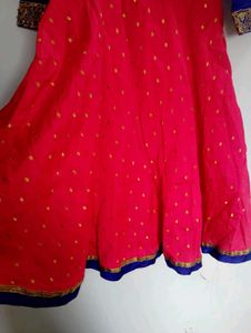 Girls' Blue &amp; Pink Embellished Dress