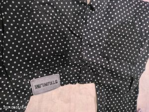 Women Skinny Fit White, Black Cotton Blend Trouser