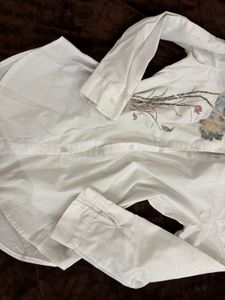 Classic White Button-Up Shirt