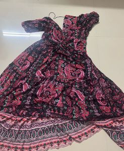 Bohemian Paisley Print Mini Dress