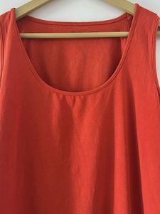 Orange Sleeveless Tank Top