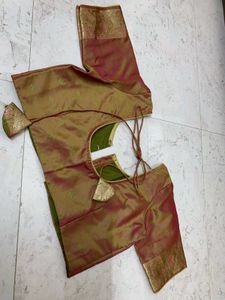 Elegant Silk Saree golden brown