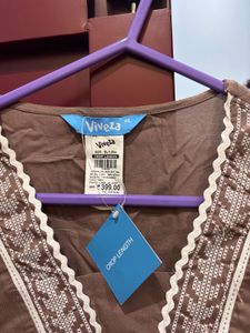 Brown Embroidered tunic