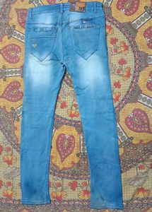 Light Blue Washed Denim Jeans
