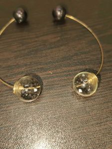 Beaded thread earrings