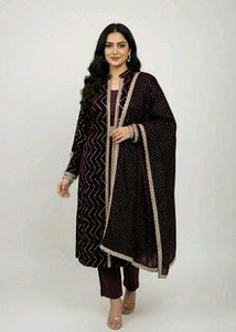 🆕Velvet Kurta Set with Dupatta