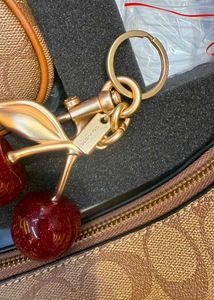 Coach Teri Rust Set with Mini Bag &amp; Cherry Charm
