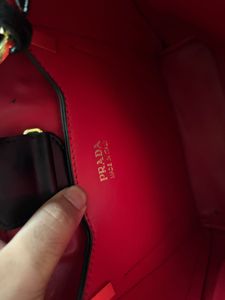 Prada Black Leather Tote Bag