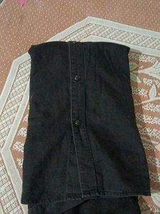 Indian Terrain Men's Black Denim Shirt