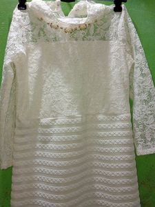 Elegant White Lace Maxi Dress