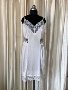 Vintage White Lace Slip