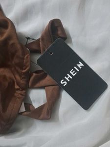 Shein Sleeveless Back Criss-Cross Tie-Up Short Top