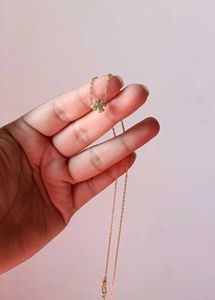 Dainty Gold Four-Leaf Clover Necklace
