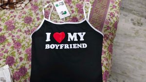 "I Love My Boyfriend" Cami Top