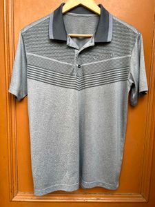 Red face performance polo