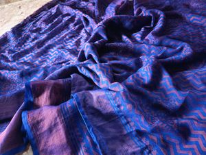 Beautiful Blue and Purple Saree