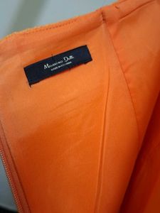 Orange Pencil Skirt