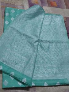 Elegant Mint Green Saree
