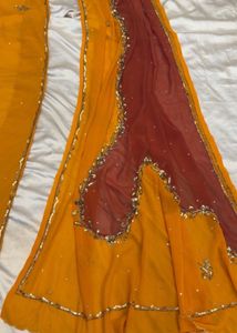 Embellished Yellow saree