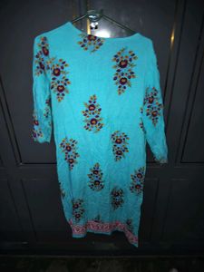 Beautiful Blue Floral Kurta