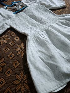 Elegant White top with Subtle Pattern